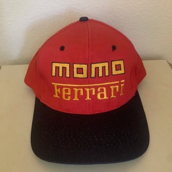 Vintage Ferrari momo Red / Black Snapback - Picture 1 of 3